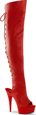 Produktbild von DELIGHT-3019 Damen Boots von Pleaser, Rot  , EU 42, US 12