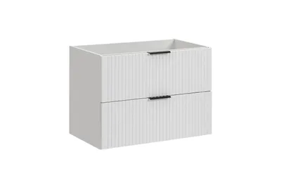 Produktbild von Eleganter Badezimmerschrank 80Cm Mit 2 Schubladen Für Waschbecken