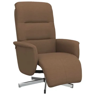Produktbild von vidaXL Relaxsessel mit Fußteil Braun Stoff