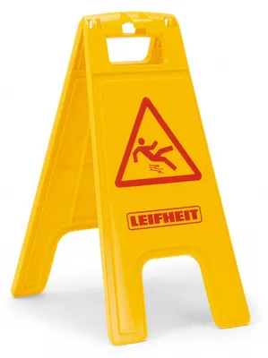 Produktbild von Leifheit Professional Warnschild Aufsteller Achtung Rutschgefahr Gebäudereinigung