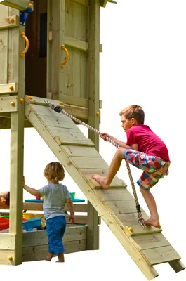 Produktbild von Spielturmking Anbaumodul Rampe mit Seil @RAMP DH177