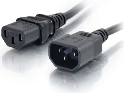 Image de C2G 88504 câble électrique Noir Coupleur C13 Coupleur C14