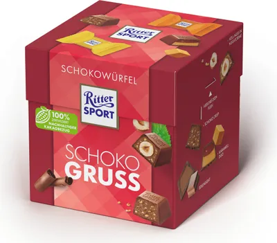 Image de Ritter Sport cubes de chocolat nappés de chocolat 176g