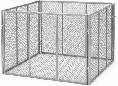 Produktbild von HomeLuxWorld Garten Komposter Metall 750L 100x100x75 cm Silber