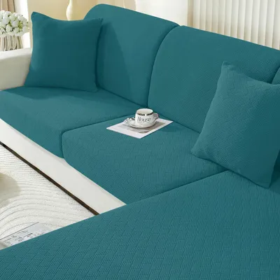 Produktbild von Sitzkissenbezug Stretch Dunkelgrün 1 Sitzer*3+Chaiselongue