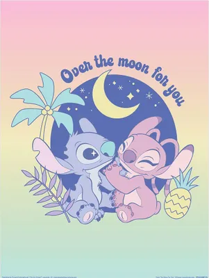 Obrázek produktu pro Lilo & Stitch - s potiskem "Over The Moon" PM9049 (40 cm x 30 cm) (Bunt)
