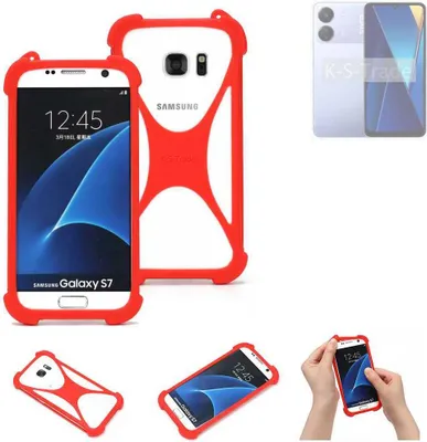 Produktbild von K-S-Trade Handy-Hülle kompatibel mit POCO C65 Schutz-Hülle Bumper Silikon Schutz Hülle Cover Case Silikoncase Silikonbumper TPU Softcase