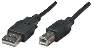 Produktbild von MANHATTAN USB 2.0 Anschlußkabel 0,5m A-Stecker/B-Stecker