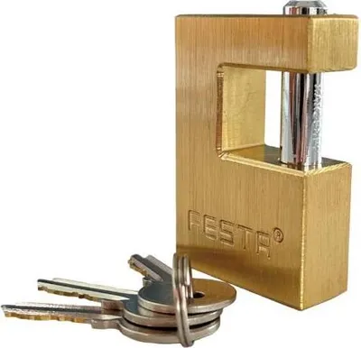 Produktbild von Vorhängeschloss Messing, 70 mm