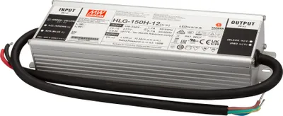 Immagine prodotto di MEANWELL HLG-150H-12, alimentatore AC-DC per installazione LED, alloggiamento in metallo, IP67 150W 12V 12,5A CV+CC