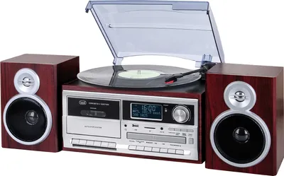 Produktbild von Stereo Plattenspielersystem mit Digital DAB / DAB Empfänger + Bluetooth-Encoding, Kassette, Fernbedienung in holzoptik TT 1073