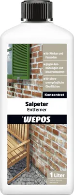 Produktbild von Salpeter Entferner für Mauerwerk löst Ausblühungen, Zementschleier & Mauerschwamm 1 L