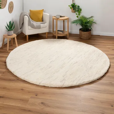 Produktbild von Steffensmeier Berber Teppich Rabat 100% Schurwolle 15/15 simple, Größe: 250 cm rund