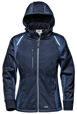 Immagine prodotto di Giacca da lavoro softshell da donna Sir Safety Navigator, antivento, blu, XS, NAVY