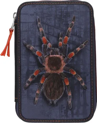 Produktbild von Dino World Adventure World 2 Fach Federtasche mit Spinne