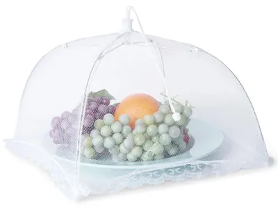 Obrázek produktu pro Síťka na potraviny – ochranná síť pro potraviny – 30 x 30 cm – bílá