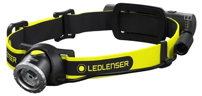 Image de Lampe frontale LED LENSER, LED, 600 lm, 150 m, 1xLi-Ion, orientable/focalisable, noir et blanc LED LENSER  IH8R