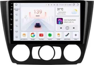 Produktbild von Autoradio mit Bluetooth und CarPlay für BMW 1er (E81/E82/E87/E88) (2004–2011) – Kompatibel mit Apple und Android – Stereoanlage – Navigationssystem – 4 GB RAM, 32 GB interner Speicher