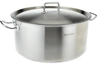Produktbild von Hascevher Edelstahl-Kochtopf 40 x 19 cm, 25 l, für Profiküche