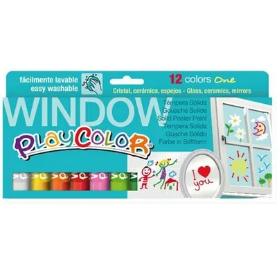 Obrázok produktu pre Tuhé temperové farby Playcolor 12 kusov farebných