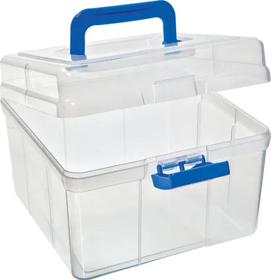 Produktbild von VBS Aufbewahrungsbox, Kunststoff, 21,5x21,5x15 cm