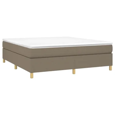 Produktbild von vidaXL Boxspringbett mit Matratze Taupe 180x200 cm Stoff