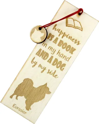 Produktbild von Eurasier - Lesezeichen mit Hund, personalisiertes Lesezeichen, Hundeaccessoire für Leser der Marke Art-Dog