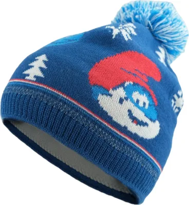 Produktbild von Bavarian Caps Strickmütze "Schlümpfe" für Kinder, blau, Gr. Einheitsgröße