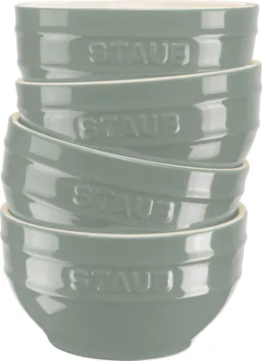Produktbild von Staub servieren set von 4 Schalen 14 cm, Eukalyptus