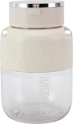 Zdjęcie produktu dla przenośna wyciskarka do soków o pojemności 800 ml, ładowalna, odłączana, elektryczna wyciskarka do soków do biura, siłowni, domu i podróży, biała