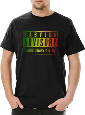 Produktbild von Urban Backwoods Babylon Advisory, Herren T-Shirt, Farbe: Schwarz, Größe: L