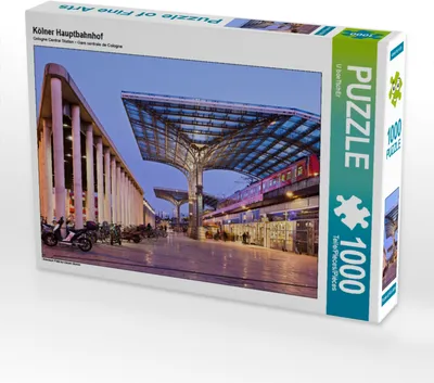 Produktbild von CALVENDO Puzzle Kölner Hauptbahnhof | 1000 Teile Lege-Größe 64x48cm Foto-Puzzle für glückliche Stunden