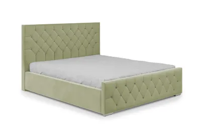 Produktbild von DomoHome Boxspringbett Schlafzimmerbett Ideal für Ihr Schlafzimmer | inkl. Bettkasten Größe: 158x225x114 cm, Modell: Mona I, Farbe: Seledyn
