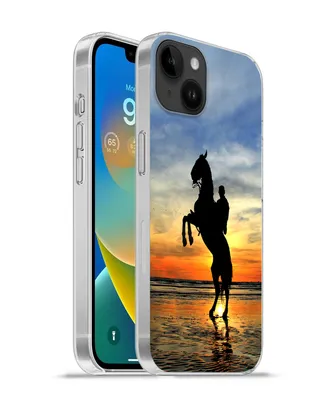 Produktbild von MuchoWow® Handyhülle Schutzhülle Hülle für Apple iPhone 14 Plus - Soft case Pferd - Himmel - Schatten Silikon Softcase Handy Hülle - Abbildung