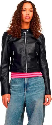 Obrázok produktu pre Jack & Jones AvaPolyuretánRacer Ket Jjxx Bunda Black S Dámska Black S