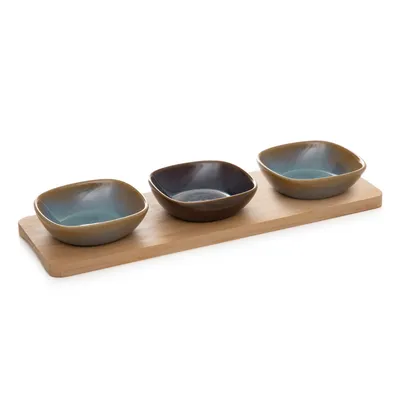 Produktbild von HOMLA RAMBLA Schüssel-Set mit rechteckigem Boden 29x3,5 cm