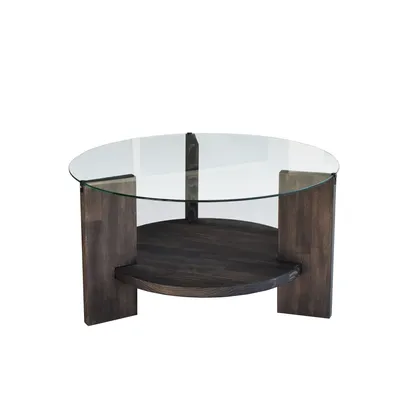 Produktbild von Skye Decor, Mahal - Anthracite, Couchtisch, Anthrazit, 100% GEHÄRTETES GLAS, 75 x 75 x 40 cm