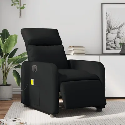 Produktbild von Design Massagesessel Elektrisch Schwarz Kunstleder, Klassische Sessel 2024 Neu