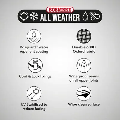 Image de Toit pare-soleil résistant aux intempéries, 100 % imperméable, protection UV, très résistant, gris, 600D Oxford