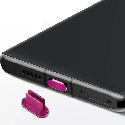 Obrázok produktu pre Ochranná krytka Cadorabo pre USB C v ružovej farbe Prachotesná zástrčka
