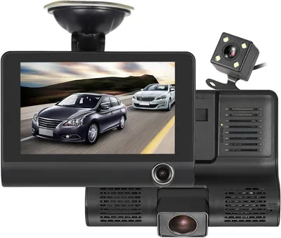 Produktbild von TINHAU Dashcam Autokamera, 4" 310° Nachtsicht Full HD 1080P , G-Sensor, Loop-Aufnahme, 24 Stunden Parküberwachung, max 32GB Speicherkarten