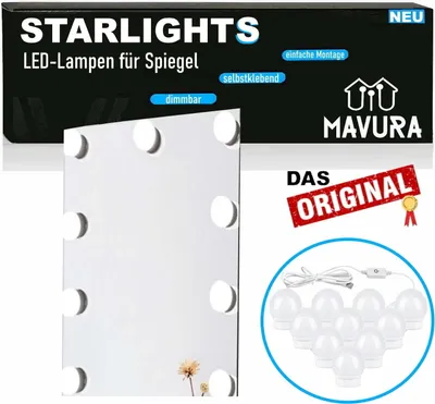Immagine prodotto di STARLIGHTS Hollywood luci a specchio lampade per il trucco lampade a specchio luce per il trucco