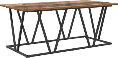 Produktbild von "2026 Aktion"Satztische/Couchtisch elegantes Design - Wohnzimmertisch - Altholz 100x50x40cm Sperrholz und Metall - Couchtische NeuMöbel689531