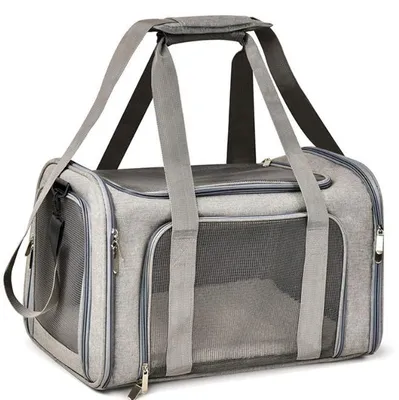 Zdjęcie produktu dla Torba Transporter Dla Zwierząt 45X30X30Cm Szary