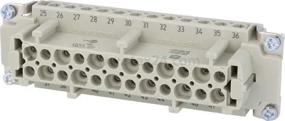 Produktbild von HARTING Han 24E Buchseneinsatz (F) Schraubanschluss, 24-polig+PE 500V, 16A - 1 Stück
