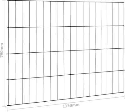 Obrázek produktu pro vidaXL Sada zahradního plotu 115x79 cm zelená