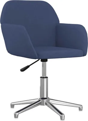 Produktbild von vidaXL Bürostuhl Drehbar Blau Stoff