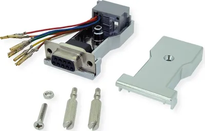 Zdjęcie produktu dla ROLINE 12.03.7529, DB9, RJ-45, Srebrny