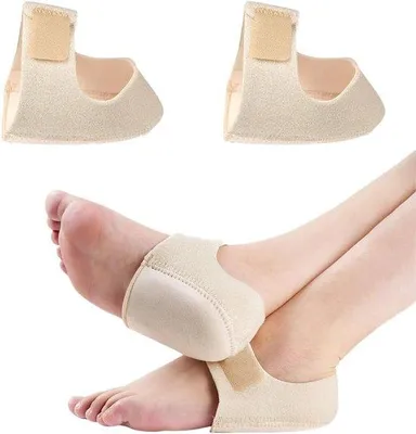 Produktbild von Silikonische 2-teilige hielbeschermers für Plantarfaszie und Achillessehnenriss mit weichen Gelkissen, Hielbeschutz für Abschürfungen und Lichtentlastung von Knieschmerzen