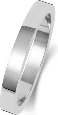 Produktbild von Platin 950 2,5mm Flach Form Herren/Damen - Trauring/Ehering/Hochzeitsring, 58 (18.5); TRS18852PT950RSQ